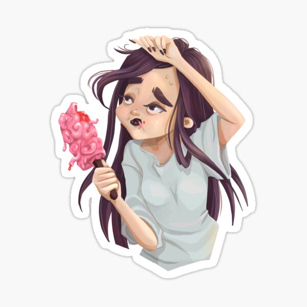 Brain Freeze Sticker