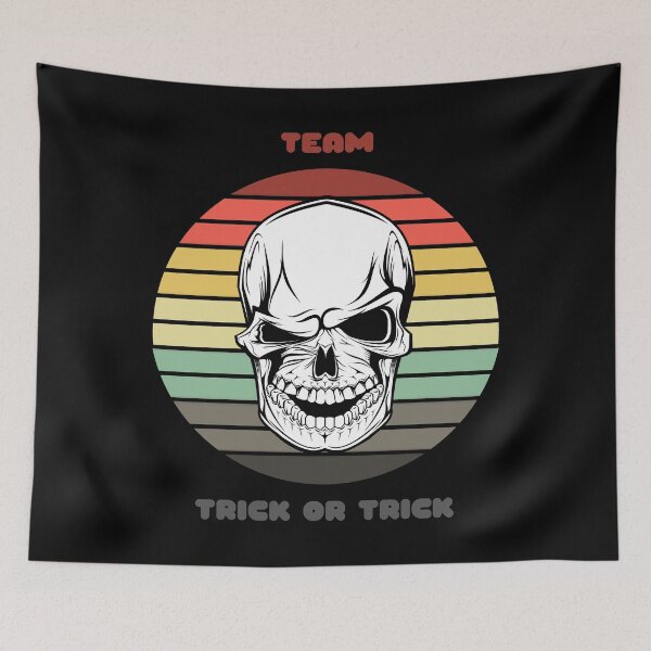 Item preview, Sunset Skull / Team Trick or Trick designed and sold by Nathalie Aynié.