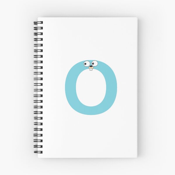 Item preview, Blue Go Lang Gopher Letter O designed and sold by codingpotato.