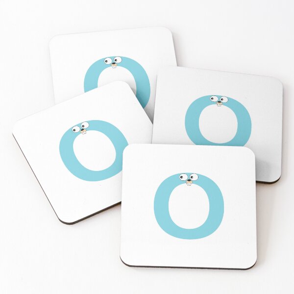 Item preview, Blue Go Lang Gopher Letter O designed and sold by codingpotato.