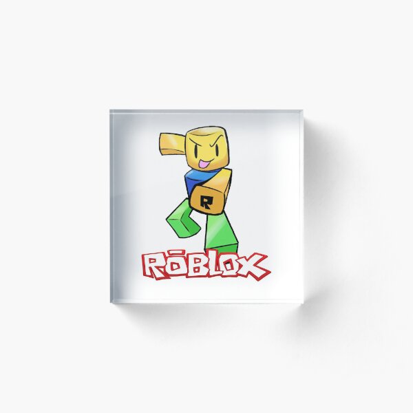 Roblox Noob Acrylic Blocks Redbubble - roblox oof acrylic block
