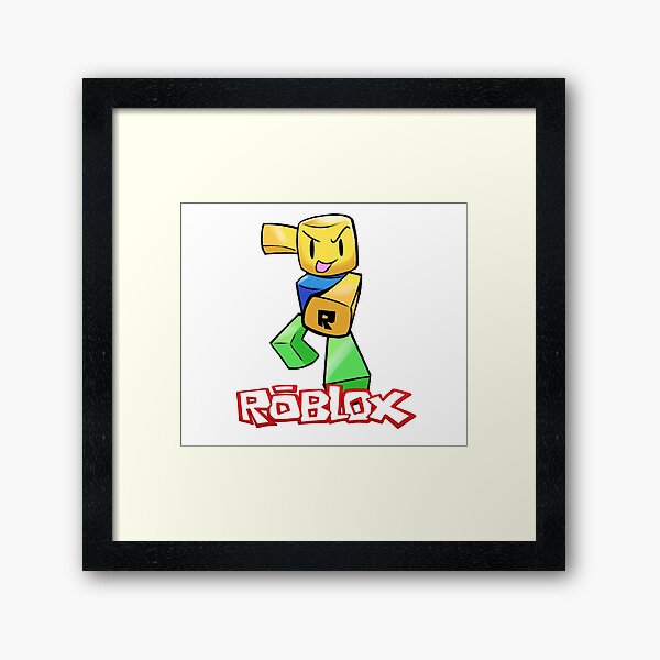 Noob Wall Art Redbubble - roblox character silhouette bux gg real