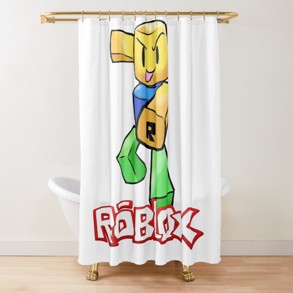 Roblox Noob Shower Curtains Redbubble - roblox noob t poze shower curtain by avemathrone