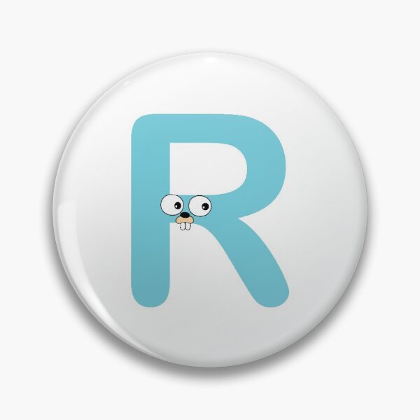 Artikelvorschau, Blue Go Lang Gopher Buchstabe R. entworfen und verkauft von codingpotato.