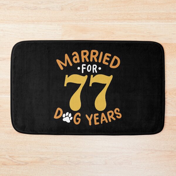 Item preview, 11th Wedding Anniversary, Married For 77 Dog Years designed and sold by haselshirt.