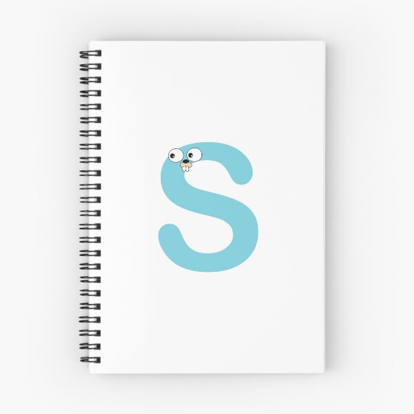 Item preview, Blue Go Lang Gopher Letter S designed and sold by codingpotato.