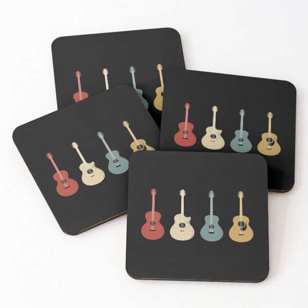 Item preview, Acoustic Guitar Retro Silhouette Distressed designed and sold by playloud.