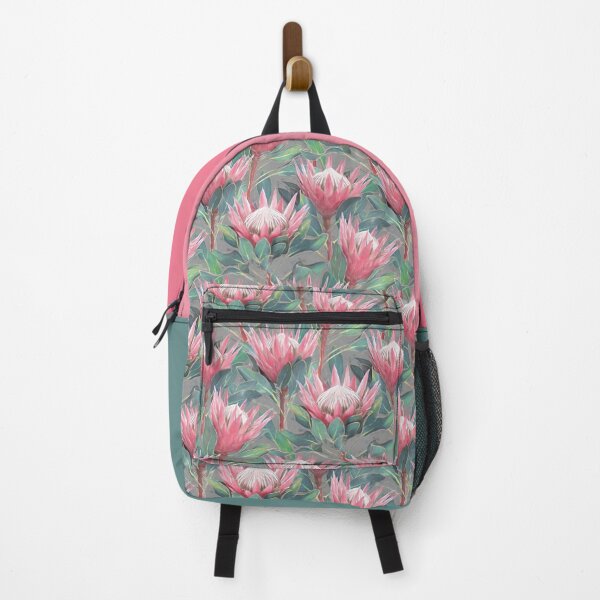 Item preview, Painted King Proteas - pink on grey designed and sold by micklyn.