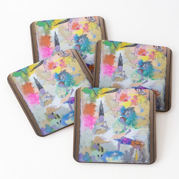 Item preview, "Mauve People in Clouds" designed and sold by marksansouci.