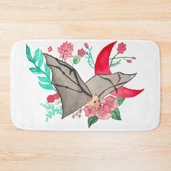 Item preview, Bat at Blood Moon, white designed and sold by Sonderblume.