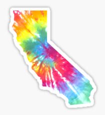 California Block Tie Dye Sticker
