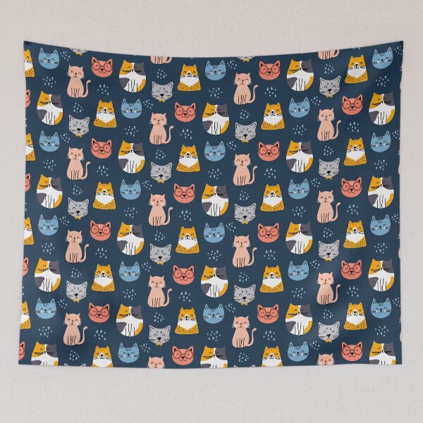 Item preview, Cute Cats Pattern designed and sold by MTR Designs.