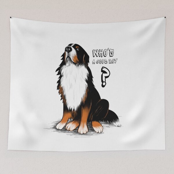 Item preview, who's a good boy? designed and sold by NOSYMICE.