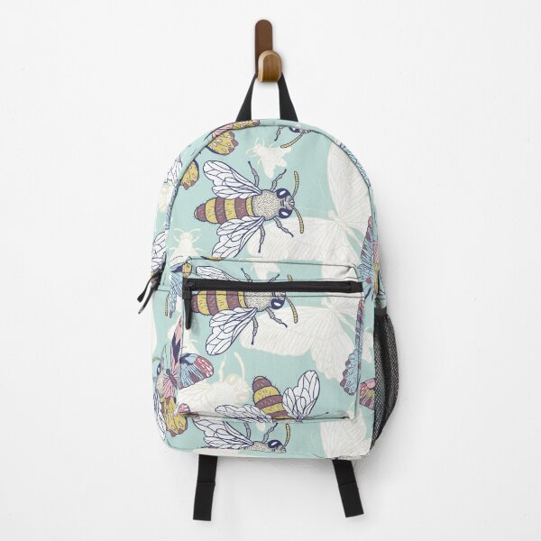 Item preview, Blue butterflies and bees pattern gift design designed and sold by Michael Schmidt.