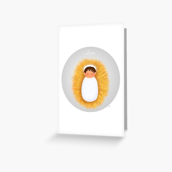 Baby Jesus greeting card Greeting Card