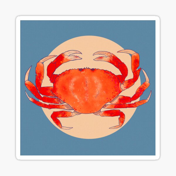 Cooler (King Crab Orange) Sticker for Sale by steveskaar