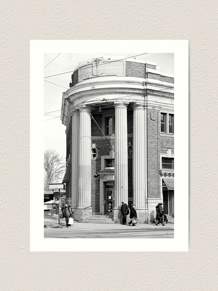 "Danforth and Broadview CIBC Building" Art Print for Sale by