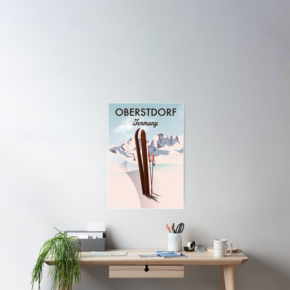 Oberstdorf Deutschland Ski Poster Poster