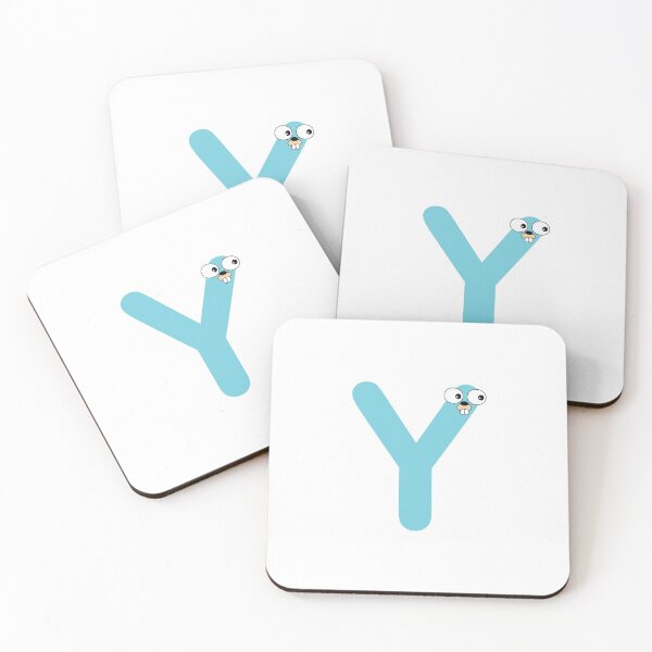 Item preview, Blue Go Lang Gopher Letter Y designed and sold by codingpotato.