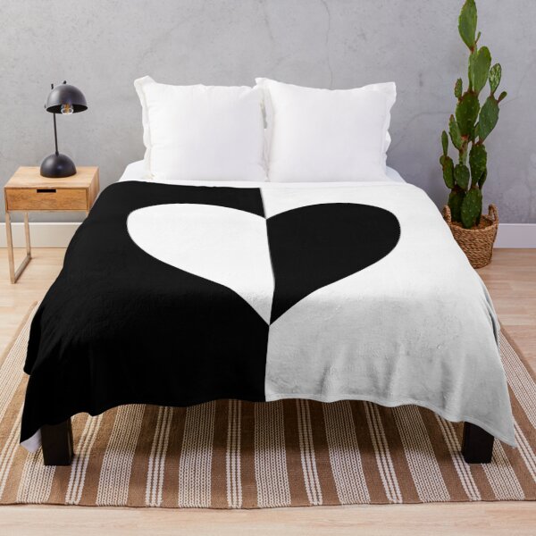 Item preview, Half-hearted: Classic Black and White heart inverted colours designed and sold by Deegital18.