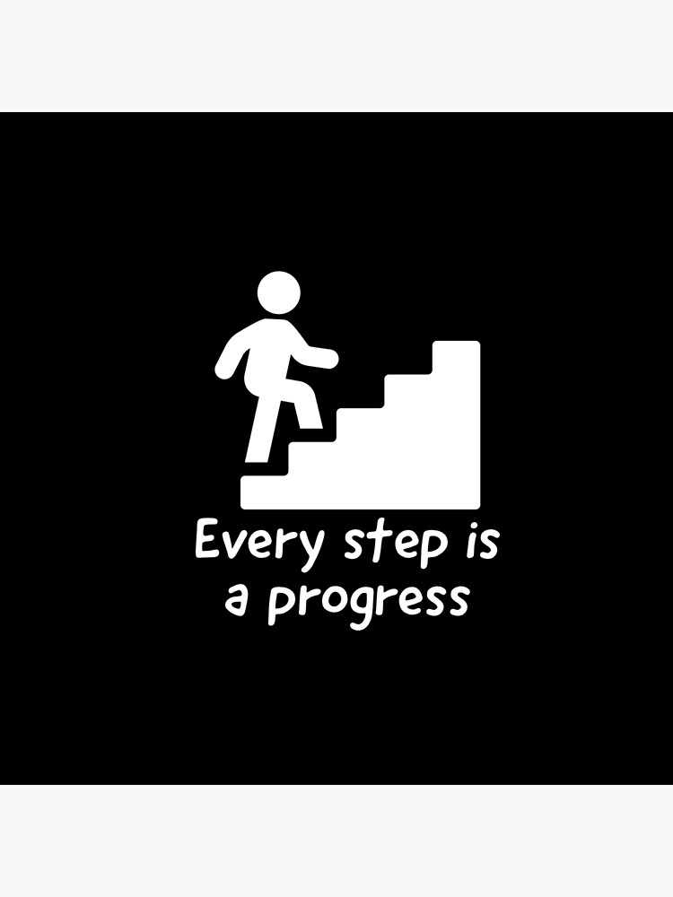 every-step-is-a-progress-poster-by-fitnessmonk-redbubble