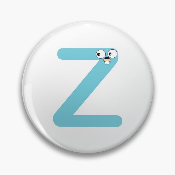 Aperçu de l'œuvre Lettre bleue Go Lang Gopher Z créée et vendue par codingpotato.
