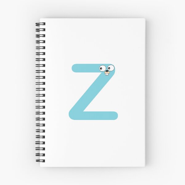 Item preview, Blue Go Lang Gopher Letter Z designed and sold by codingpotato.