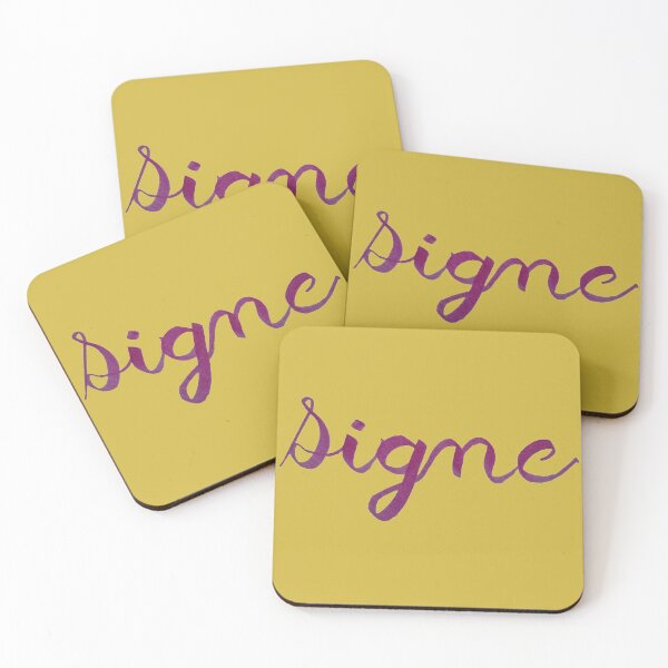 Item preview, Signe hand lettered in purple designed and sold by Melindrea.