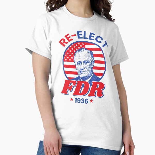 Item preview, FDR Campaign Democrat Re-Elect President Franklin Roosevelt  designed and sold by The Junto Shop.