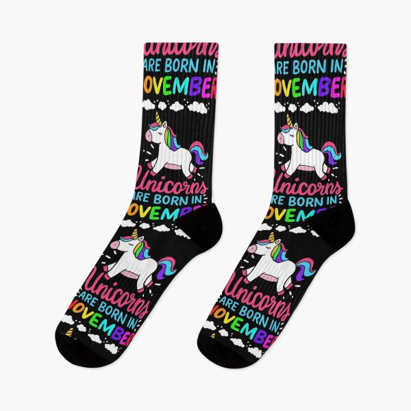 Item preview, Unicorns Are Born In November Birth Month Birthday Gift designed and sold by haselshirt.