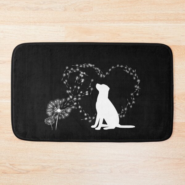 Item preview, Dog with dandelion flower Heart designed and sold by CareShare Design.