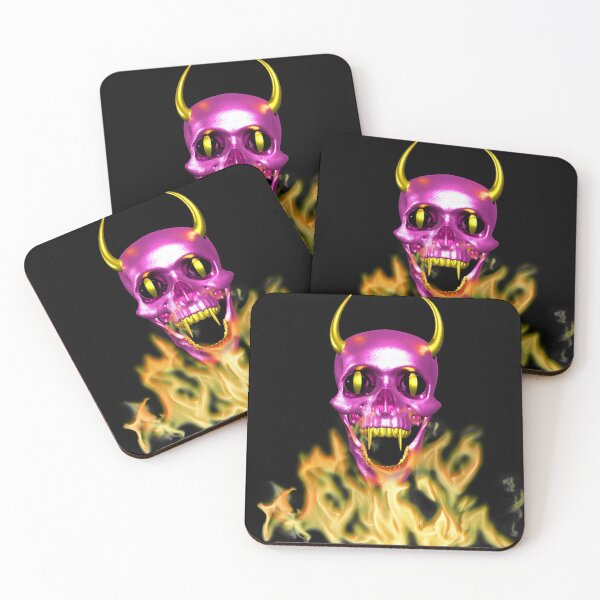 Item preview, Halloween Demon skull in fire  designed and sold by bradm50.