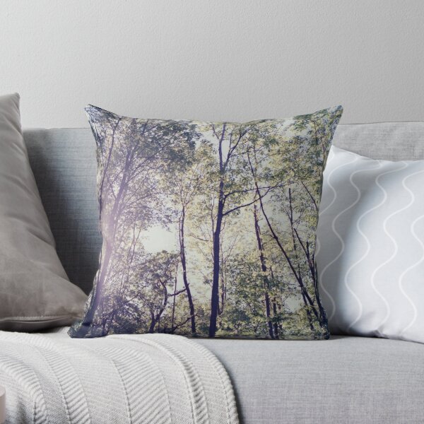 Summer Forest Throw Pillow