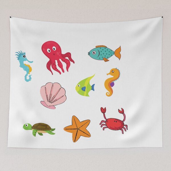 Item preview, deep ocean Water sea animals   designed and sold by OneTimeEngineer.