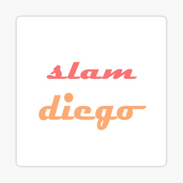 slam diego padres Sticker for Sale by Annetta Pfeffer