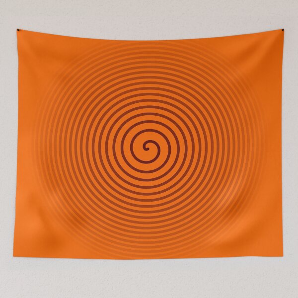 Item preview, Trippy Hypnotic Spiral Fading Red Orange designed and sold by Ngaiseot.