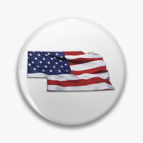 Item preview, Nebraska American Flag designed and sold by ForgeGraphics.