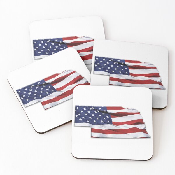 Item preview, Nebraska American Flag designed and sold by ForgeGraphics.
