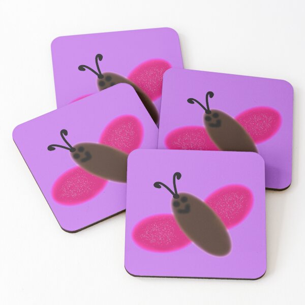 Item preview, Smiley Butterfly With Pink Wings designed and sold by Sketchy Store.