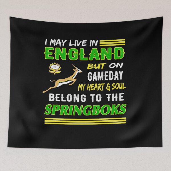 Artikelvorschau, Kopie des südafrikanischen Rugby Live in England SA Rugby Herz und Seele mit Springboks Bokke South Africa Saffa Expat entworfen und verkauft von OurBestBuys.
