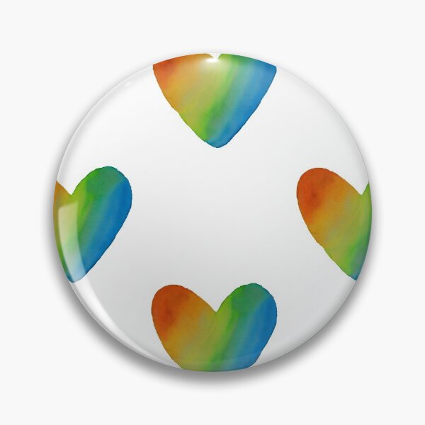 Item preview, rainbow hearts designed and sold by subtlesketches.