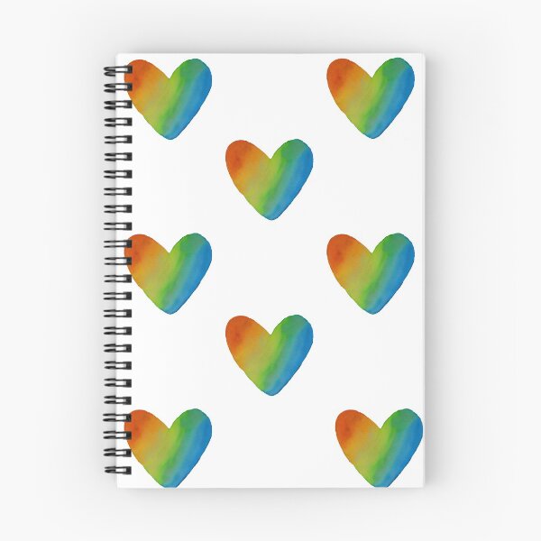 Item preview, rainbow hearts designed and sold by subtlesketches.