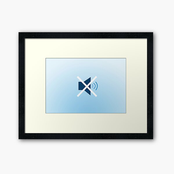 Mute It! Framed Art Print