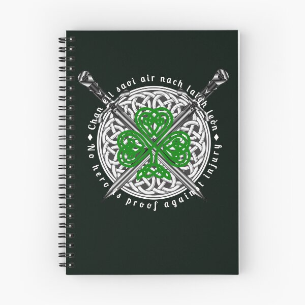 Item preview, Celtic Irish Knots Circle Ireland Pride Swords Gaelic Quotes No Hero Is Proof Against Injury designed and sold by TopTeeShop.
