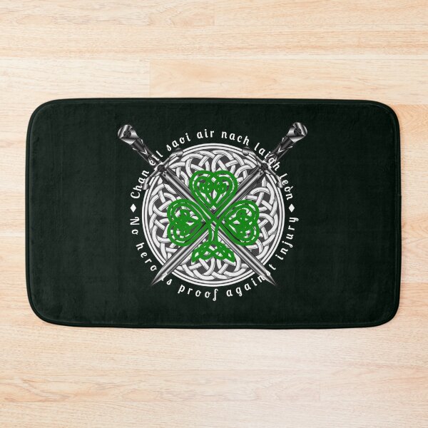 Item preview, Celtic Irish Knots Circle Ireland Pride Swords Gaelic Quotes No Hero Is Proof Against Injury designed and sold by TopTeeShop.