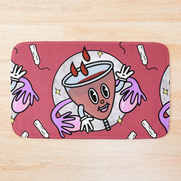 Item preview, Cute Retro Style Menstrual Cup Period Pattern Red designed and sold by PosyAndPetrova.