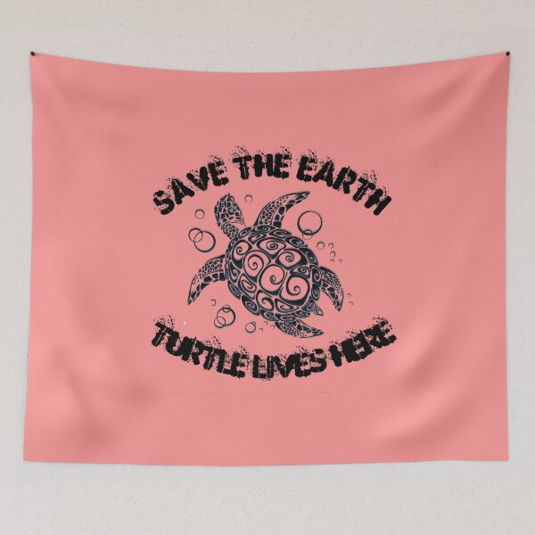 Item preview, Save the world, turtle lives here  designed and sold by Toothless-3377.