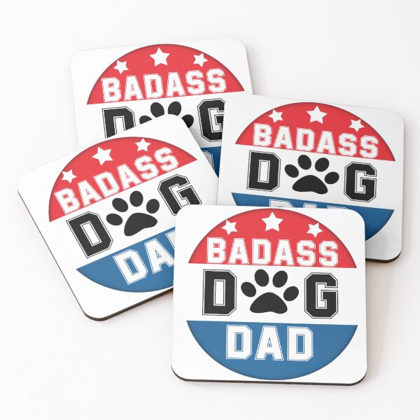 Item preview, Badass dog dad designed and sold by SidTastic .