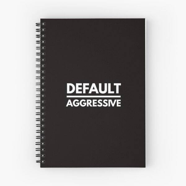 Item preview, Default Aggressive - Jocko's Catchphrase - Motivational Text Based Art designed and sold by WolfSpiritCo.