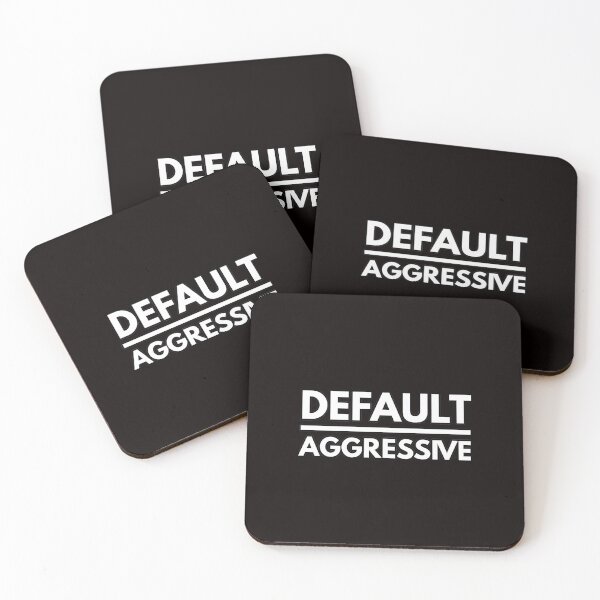 Item preview, Default Aggressive - Jocko's Catchphrase - Motivational Text Based Art designed and sold by WolfSpiritCo.